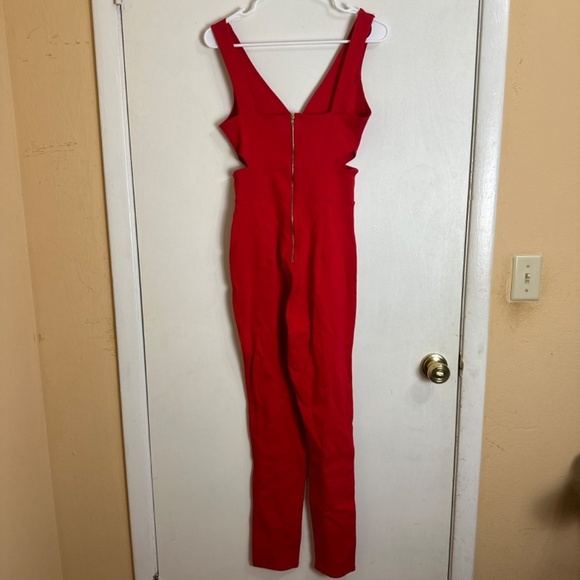 Rolla Coster Red Valentine’s Day Cut Out Jumpsuit Women Size S - Picture 3 of 4